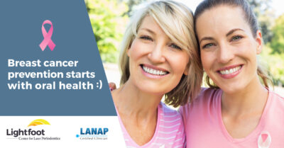 Breast cancer awareness starts with oral health.