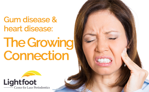 Gum disease and heart disease.